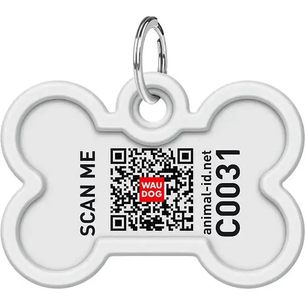 Адресник для собак и кошек Waudog Smart ID с QR паспортом Вселенная пончиков, L, диаметр 40 мм, ширина 28 мм - фото 3