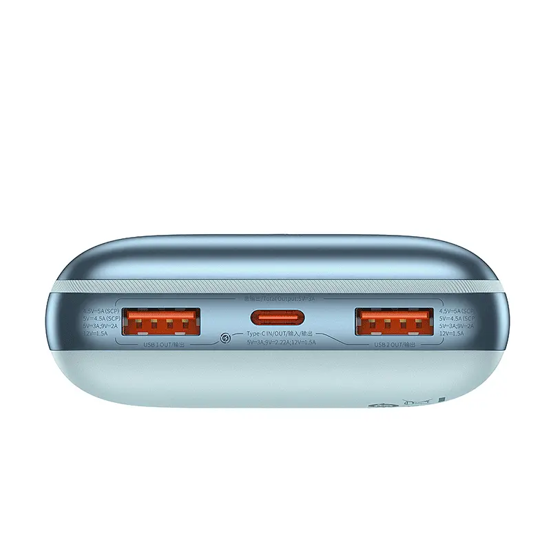 Аккумулятор наружный Baseus Bipow Pro Digital Display 20000 mAh 22.5W PPBD030003/PPBD2-20 голубой - фото 4