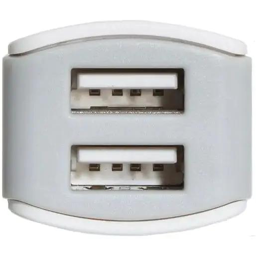 Авто зарядний пристрій Hoco Z23 2USB Lightning колір Білий - фото 4