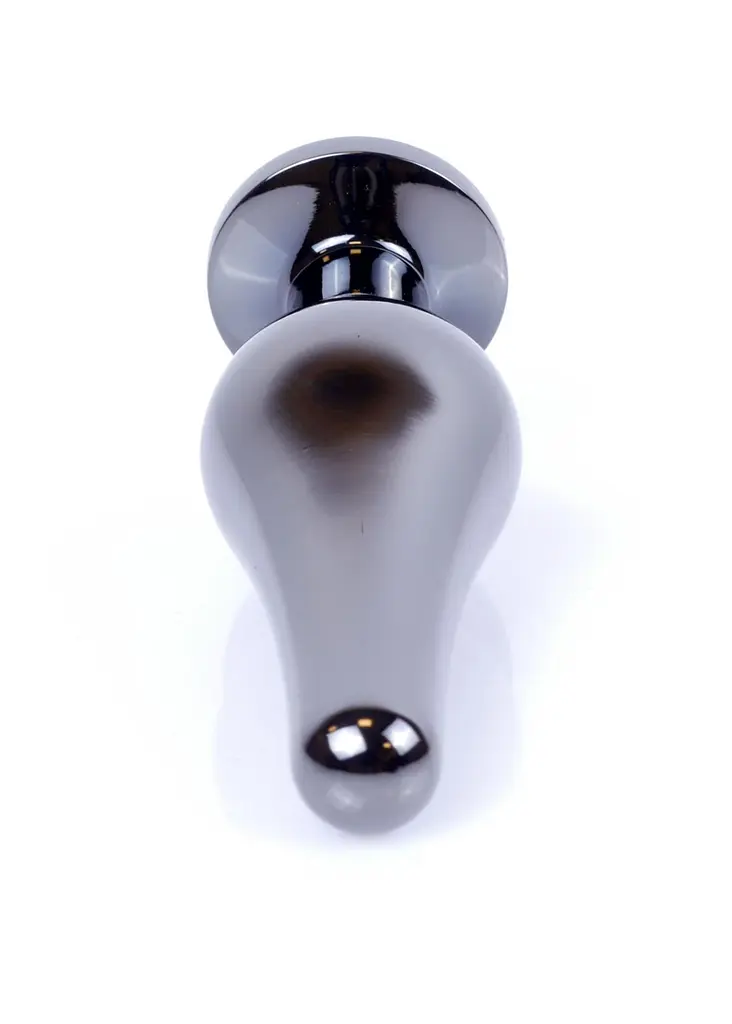 Анальна пробка Jewellery Dark Silver BUTT PLUG Red Boss Series 64-00055 98245 - фото 9