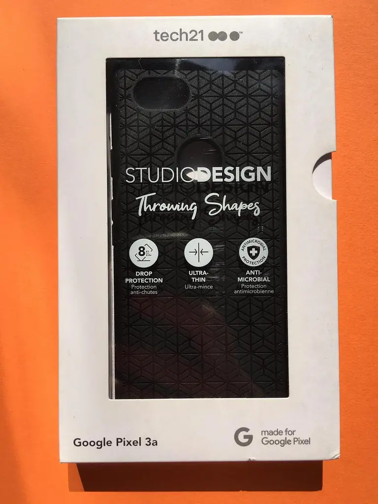 Чохол протиударний з антимікробним покриттям Tech21 Studio Design для Google Pixel 3a Black - фото 7