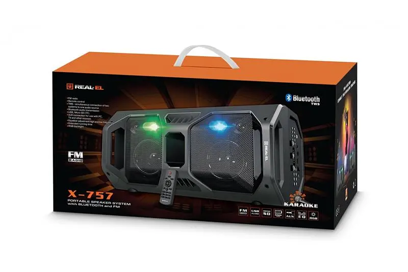 Акустична система Real-El X-757 Black - фото 8