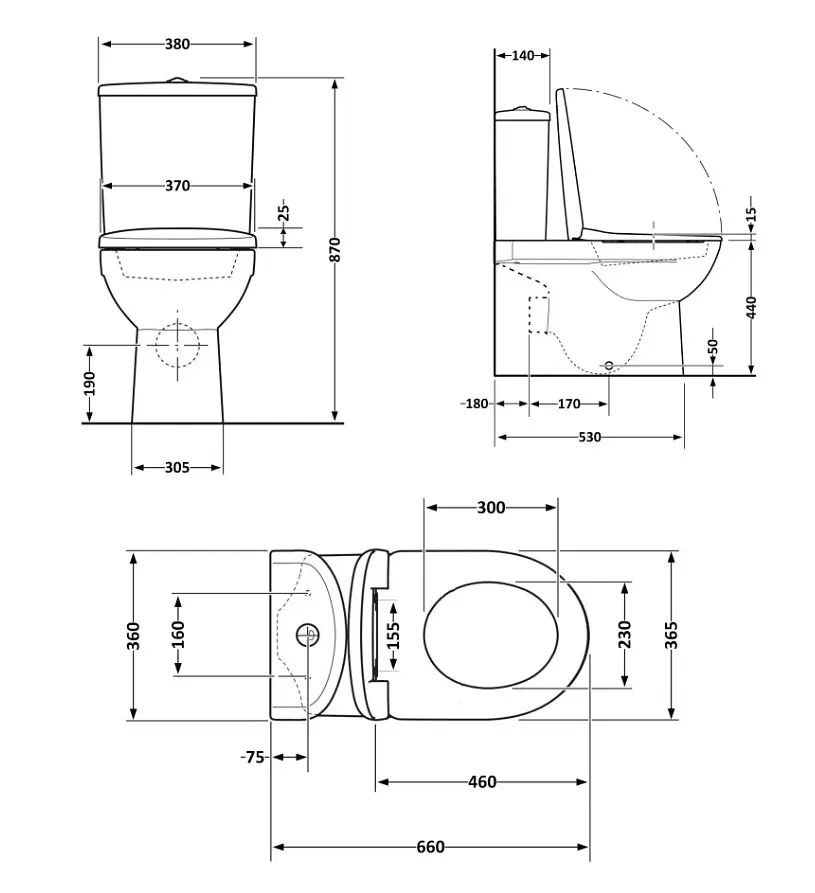 Унітаз підлоговий Qtap Virgo Ultra Quiet з сидінням Slim Duroplast/ Soft-close/ Quick Release QT18226092AW - фото 9