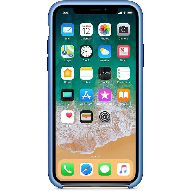 Чохол-накладка Toto Silicone Case Apple iPhone X/XS Light Blue - фото 2