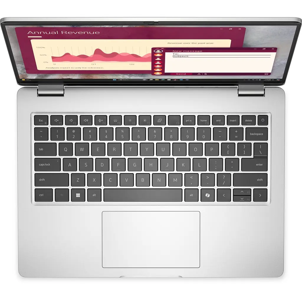 Dell Ноутбук Dell Pro 14 14" FHD+ IPS AG, Intel U7-255U, 32GB, F512GB, UMA, Lin, сріблястий - фото 2