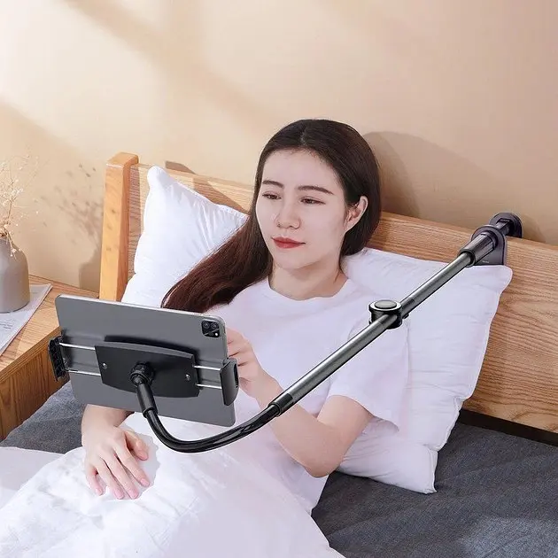 Тримач Baseus Otaku life rotary adjustment lazy holder Pro LUZQ000013 чорно сірий - фото 5