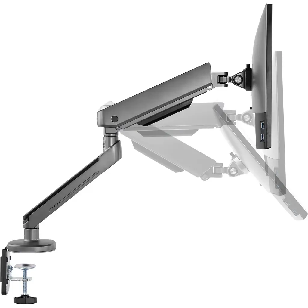 Настільне кріплення для монітора OfficePro MA901G Plus 17`-32` Gray [123472] - фото 7