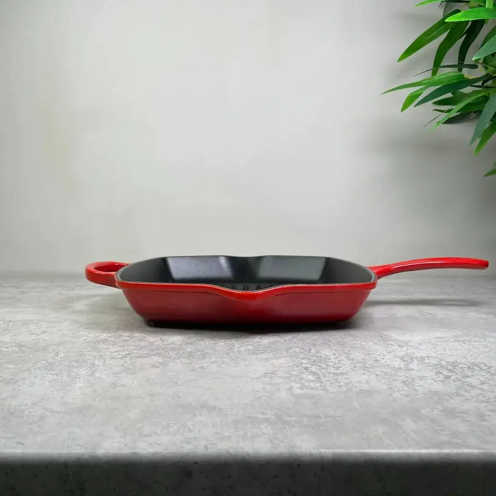 Сковорода-гриль Le Creuset Square Grillet 26 см вишнева 20183260600422 - фото 4