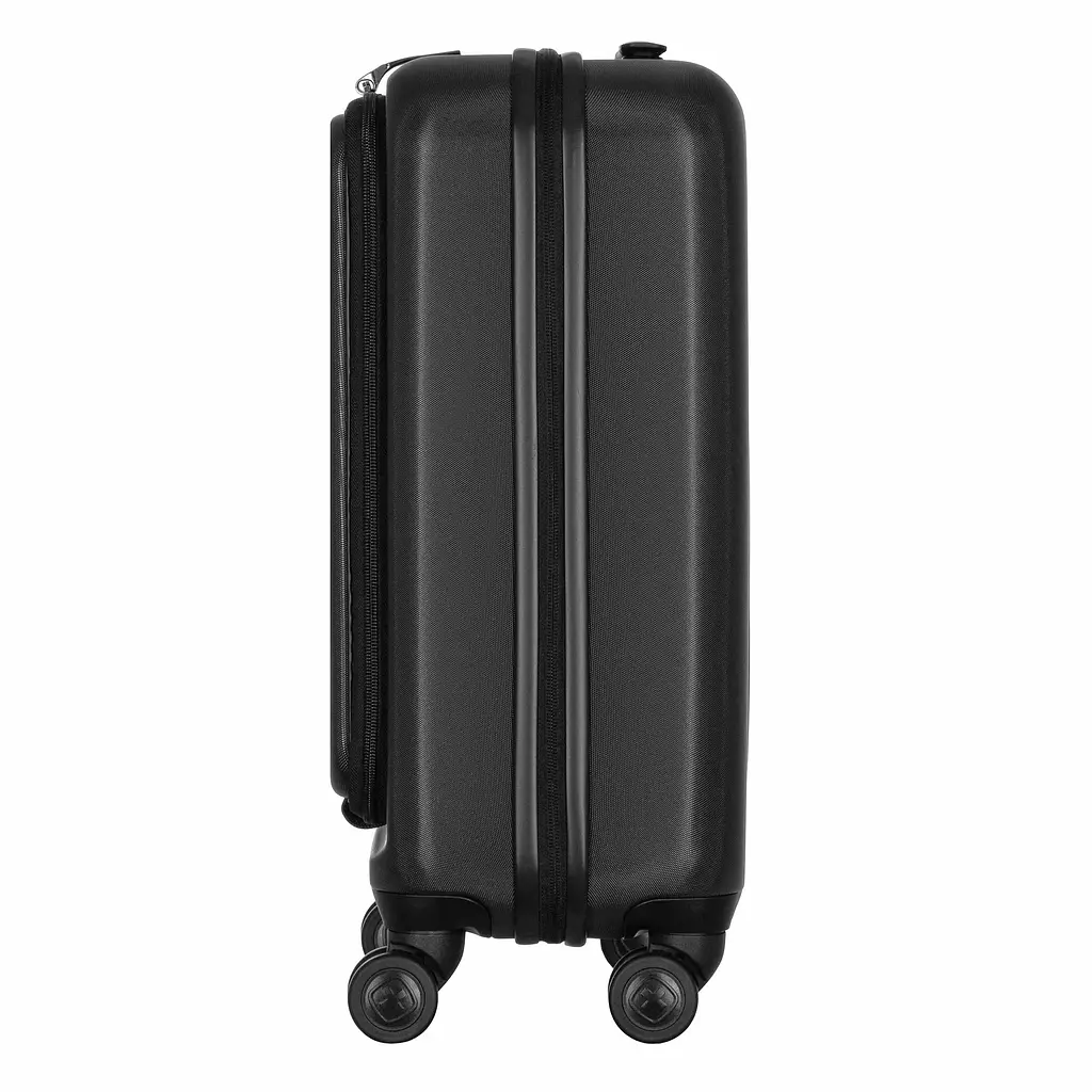 Wenger Валіза Wenger Skyon Hardside Carry-On, мала, з відсіком для н/б 16", полікарбонат, TSA, 4 колеса, розширення, USB, чорний - фото 5