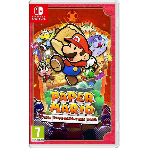 Игровая консоль Nintendo Switch OLED model Neon Blue-Red + Игра Paper Mario: The Thousand-Year Door английская версия - фото 7