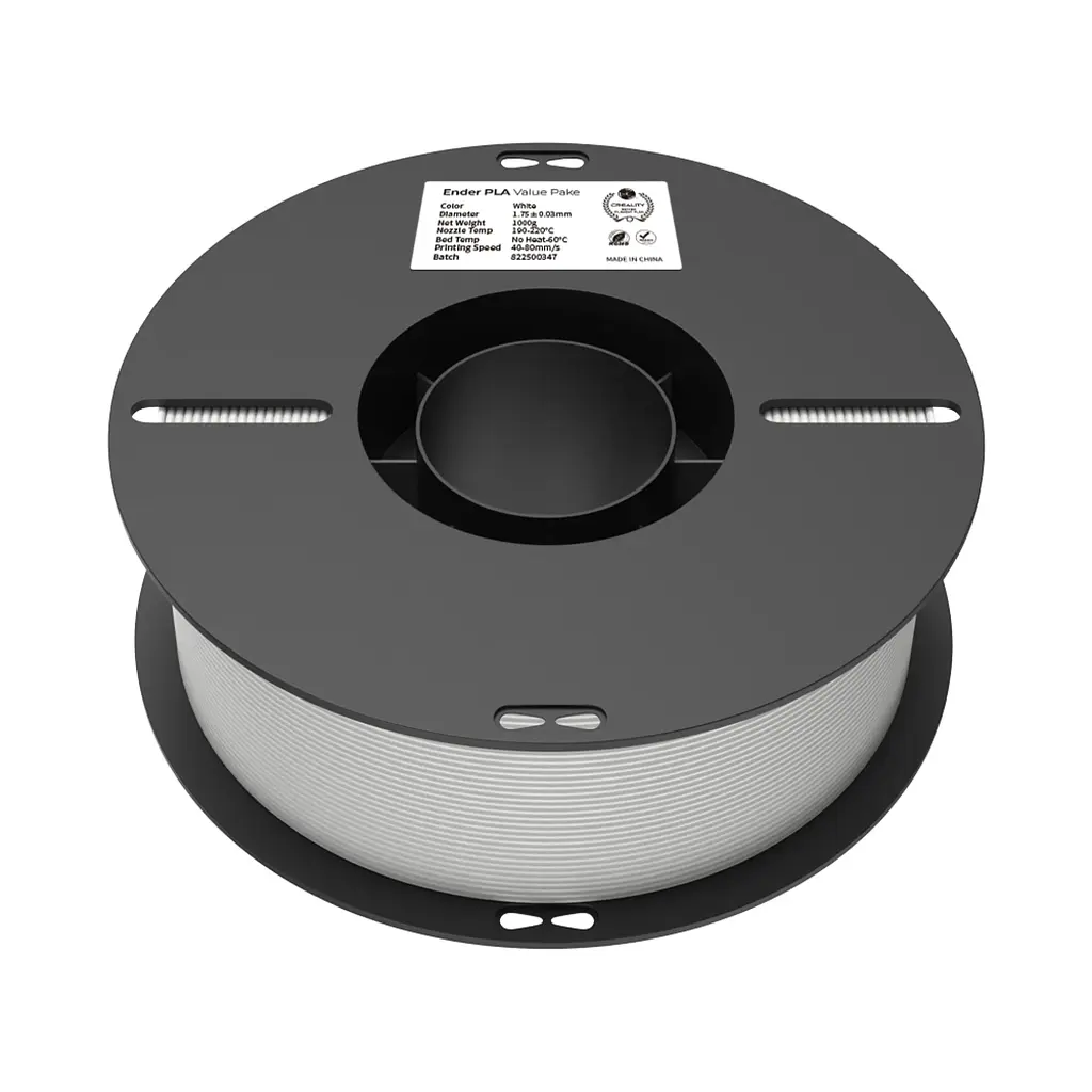 Пластик для 3D-принтера Creality PLA 2x1кг, 1.75мм, white+black (3301010337) - фото 7