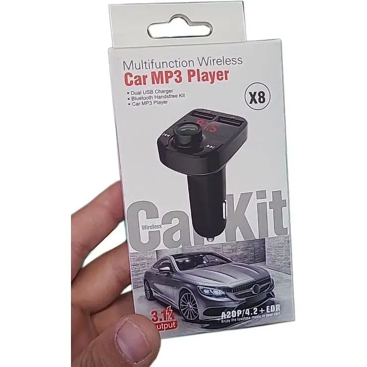 Автомобільний модулятор трансмітер Ugreen X8 Bluetooth A2DP/V4.2+EDR MP3 плеєр USB заряджання - фото 5