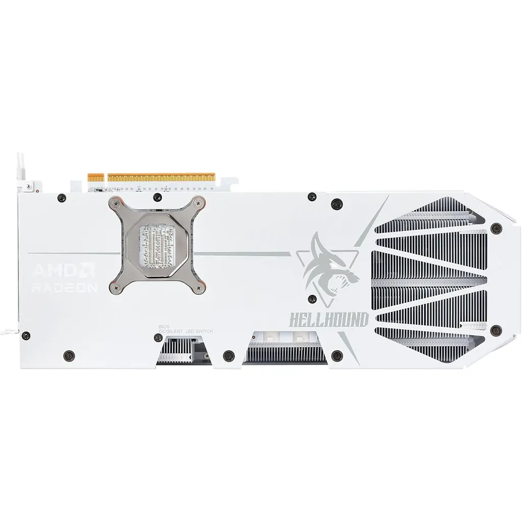 Відеокарта AMD Radeon RX 9070 XT 16GB GDDR6 Hellhound Spectral White PowerColor (RX9070XT 16G-L/OC/WHITE) - фото 5