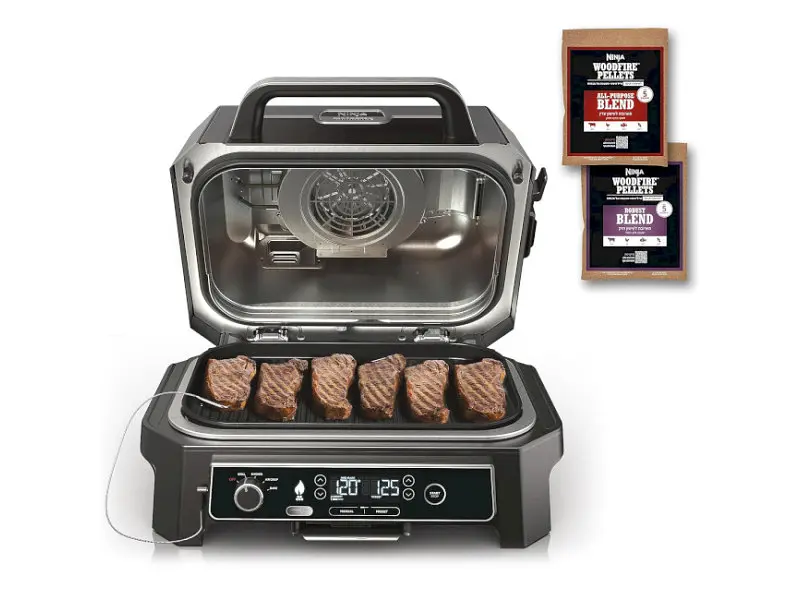 Електрогриль-барбекю Ninja Woodfire Pro XL Electric (OG850EU) - фото 2