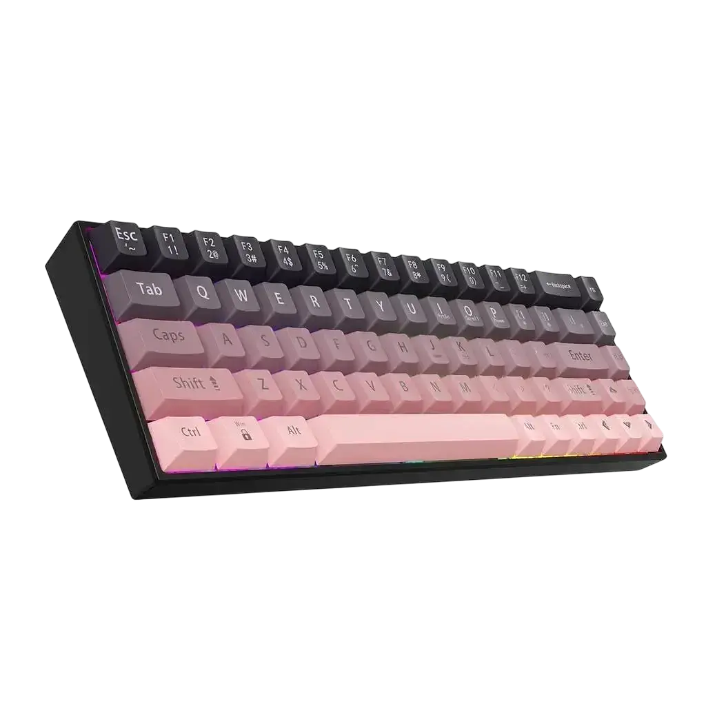 Механічна дротова клавіатура AJAZZ AK680 / Hot-Swap / Brown Switch / Pink - фото 3
