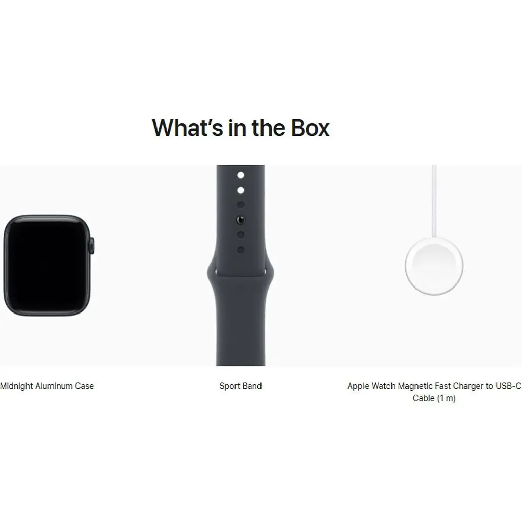 Смарт-часы Apple Watch SE 3 GPS 44mm Midnight Aluminum Case with Midnight Sport Band S/M (MEHN4) [145276] - фото 4