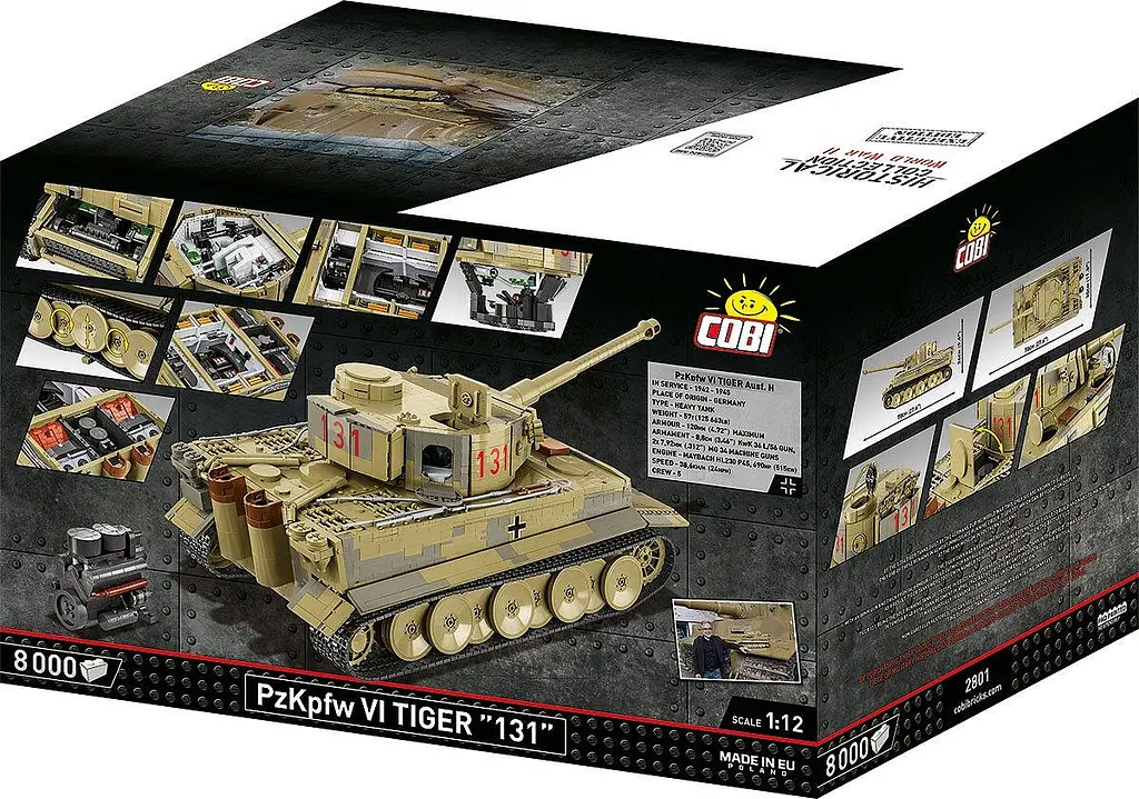 Конструктор Cobi PzKpfw VI Тигр 131 масштаб 1:12, 8000 деталей (COBI-2801) - фото 2