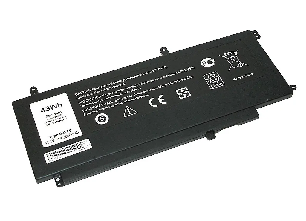Акумулятор для ноутбука Dell D2VF9 Vostro 14 5000 11.1V Black 3840 mAh - фото 2