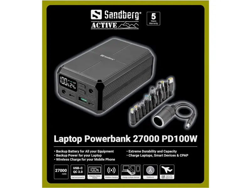 Зовнішній акумулятор (Power Bank) Sandberg 27000mAh (421-13) - фото 8