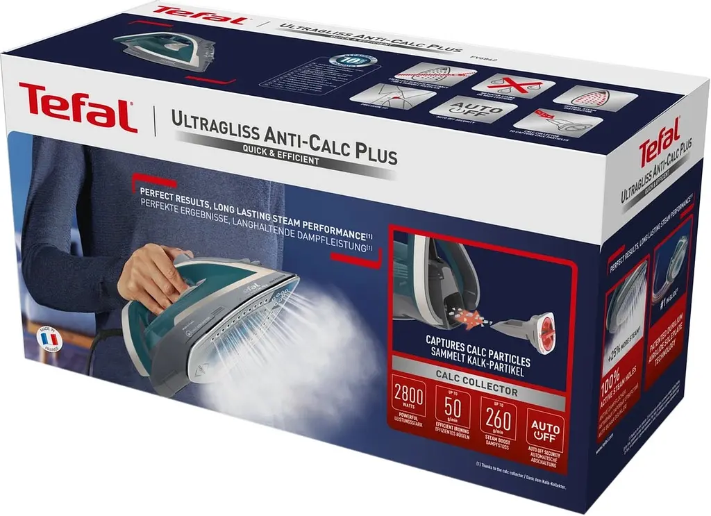 Праска з парою Tefal Ultragliss Plus FV6842 (FV6842E0) - фото 6