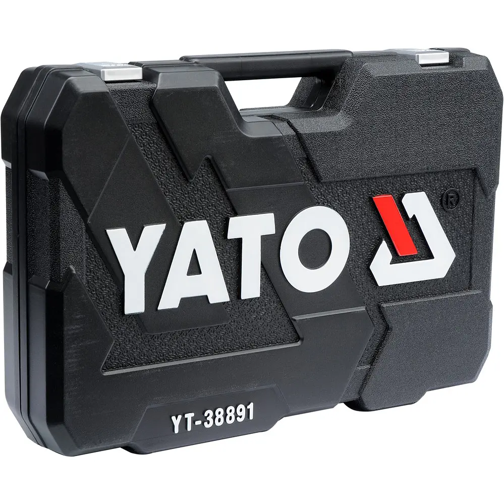 Набор торцевых головок Yato квадрат 1/2", 1/4" с инструментами и насадками 109 шт. (YT-38891) - фото 7
