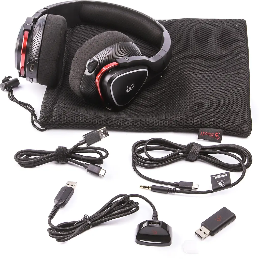 Bluetooth-гарнітура Bloody MR710 Black - фото 7