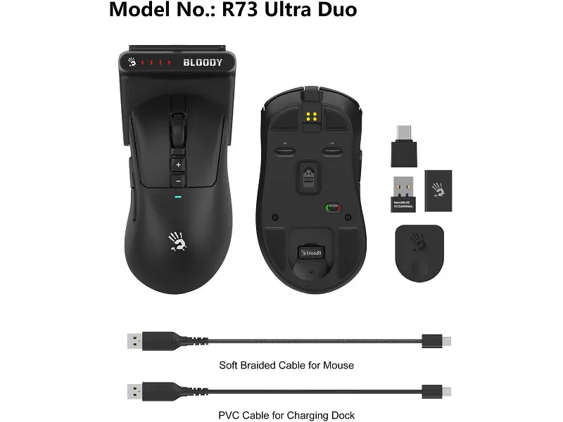 Миша A4Tech Bloody R73 Ultra Duo Black - фото 7