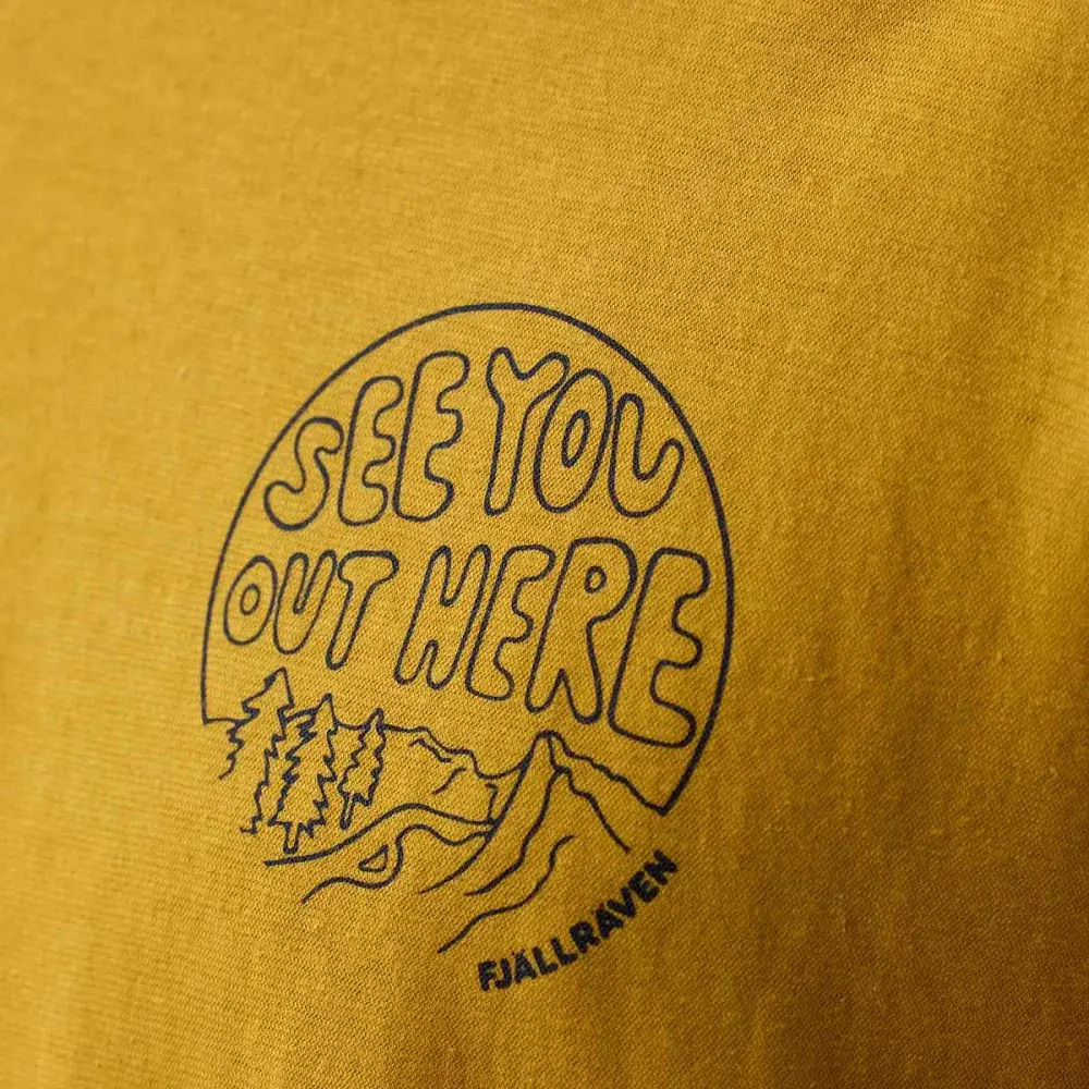 Футболка Fjallraven Hemp Blend Out Here T-shirt M XL ochre - фото 4