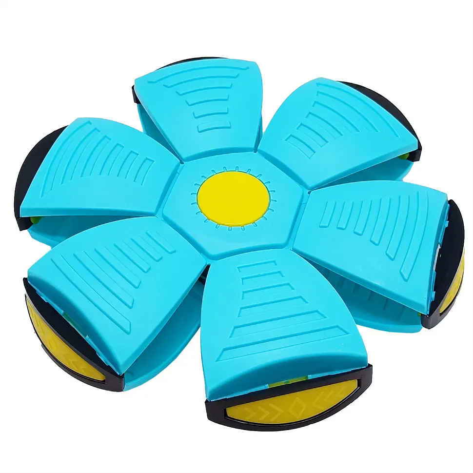 Летючий трансформерний м'яч 1002-3(Turquoise) світиться