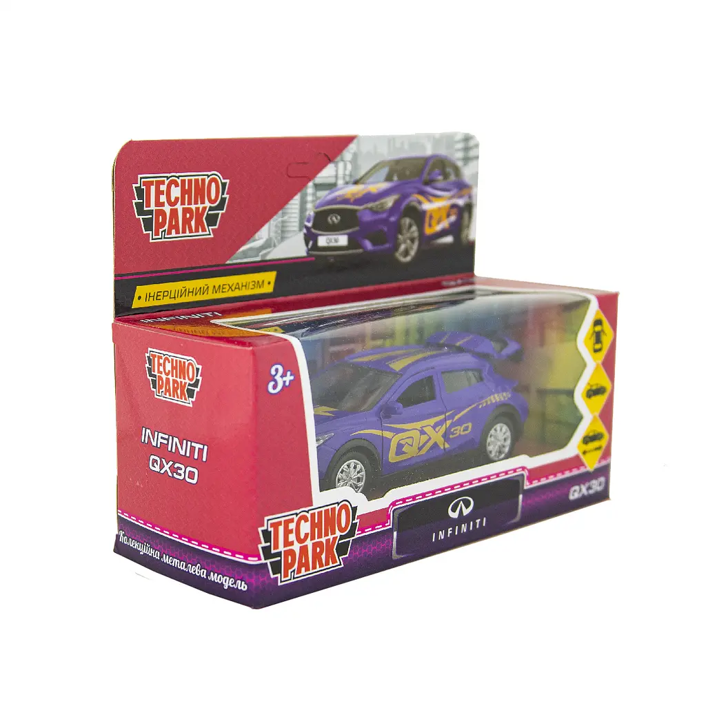 Автомодель Technopark Glamcar Infiniti QX30, фіолетовий (QX30-12GRL-PUR) - фото 7