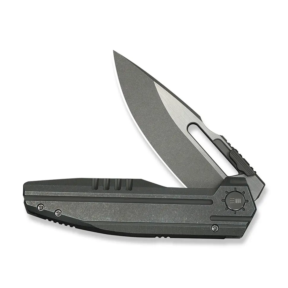 Ніж складаний туристичний Weknife Reveille (9.7 см) Bohler M390 / Titanium оливково-сірий - фото 3