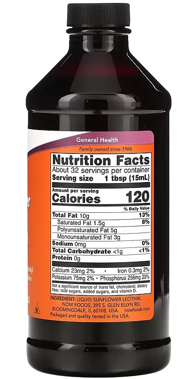 Лецитин рідкий соняшниковий 473мл NOW Foods - фото 3