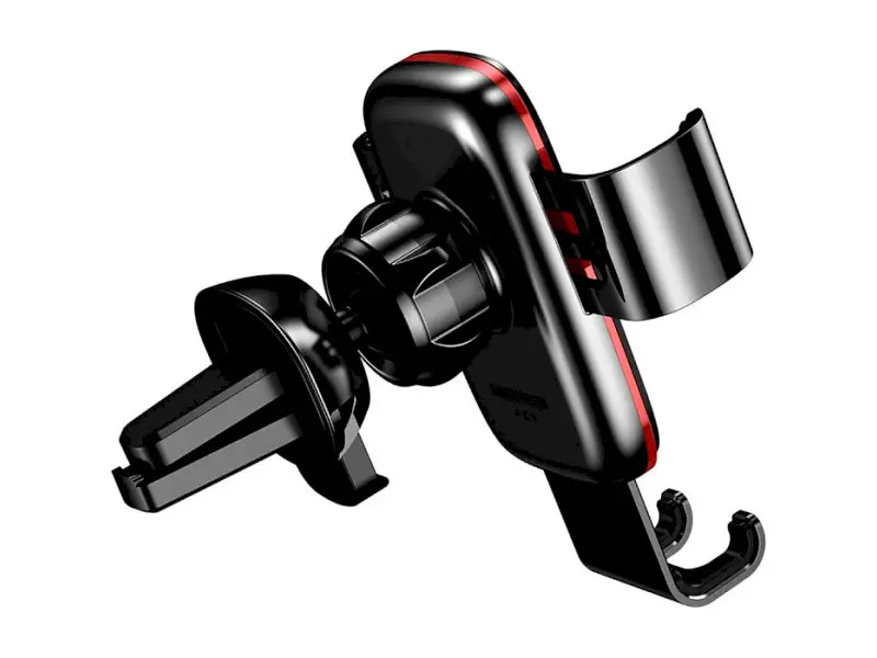Автомобільний тримач BASEUS Metal Age 2 Gravity Car Mount Air Outlet Version Black (SUJS000001) - фото 4