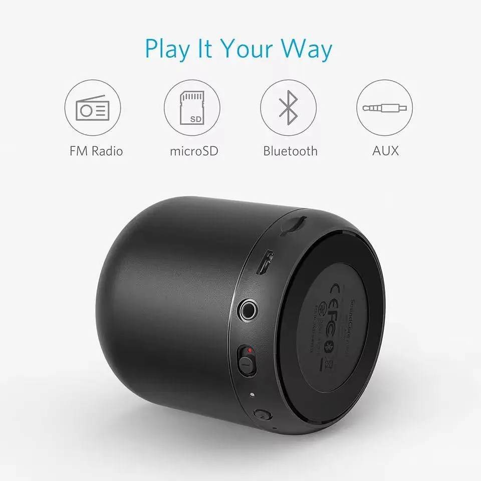Колонка Anker SoundCore Mini Black 5W | 1800 mAh | FM радіо | підтримка micro SD - фото 3