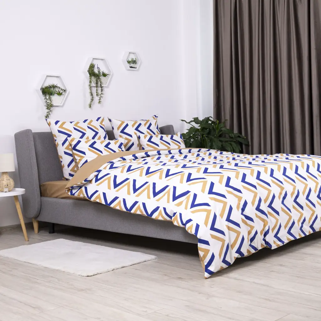 Постільна білизна ТЕП Soft Dreams Geometry Pasion бязь 70x70 полуторна білий - фото 4