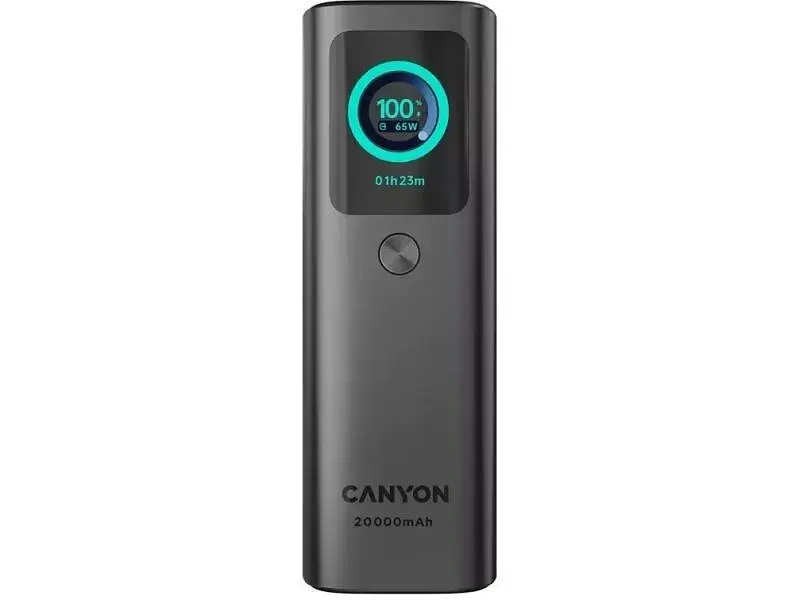 Зовнішній акумулятор (Power Bank) Canyon OnPower 265 165W 20000mAh Dark Gray (CNS-CPB265DG) - фото 2
