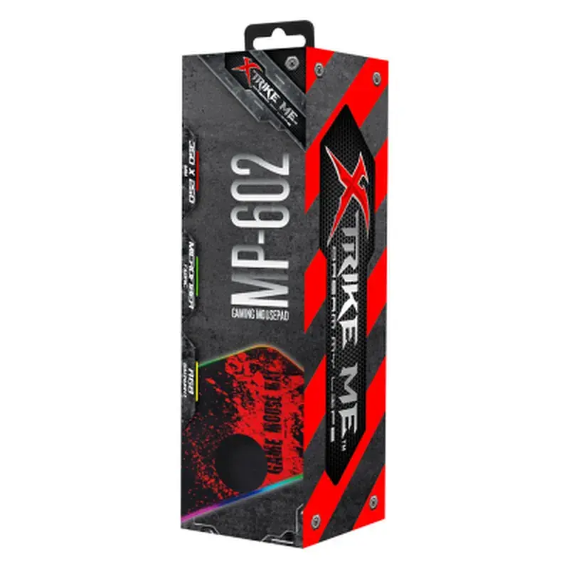 Килимок для мишки Xtrike ME MP-602 RGB lighting Black/Red (MP-602) - фото 4