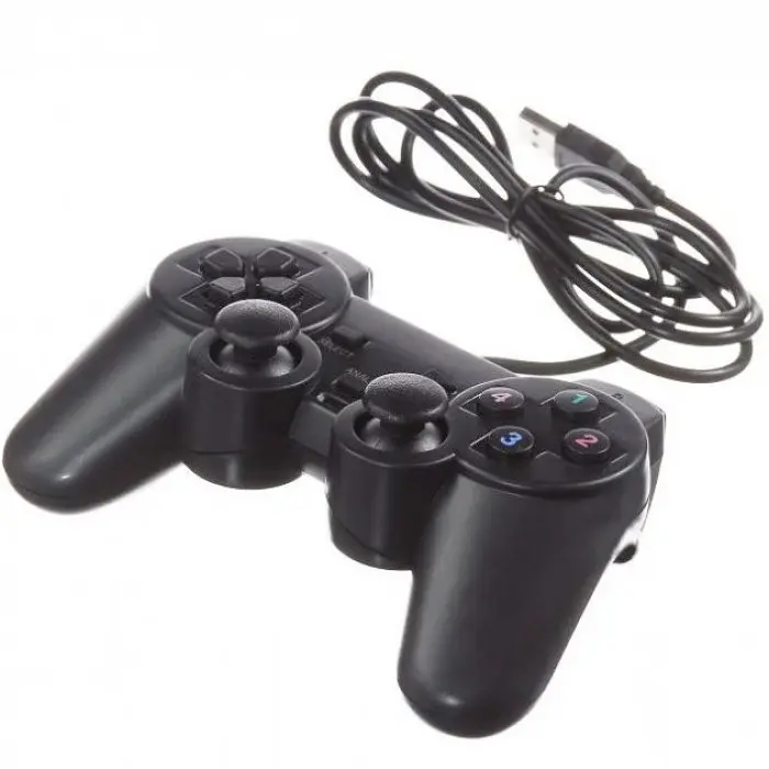 USB джойстик для ПК PC GamePad DualShock вибро DJ-208 - фото 2