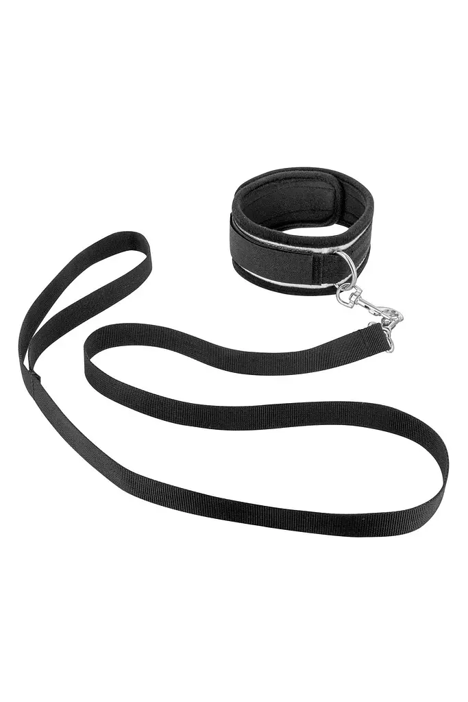 Фіксатор для рук та шиї Fetish Tentation Submission Handcuffs and Collar чорний - фото 4