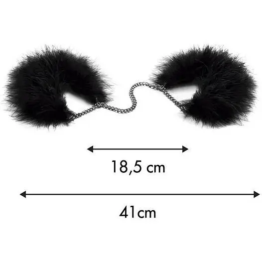 Пухнасті наручники Bijoux Indiscrets Za za zu - feahter handcuffs, пір'яні, подарункова упаковка - фото 6