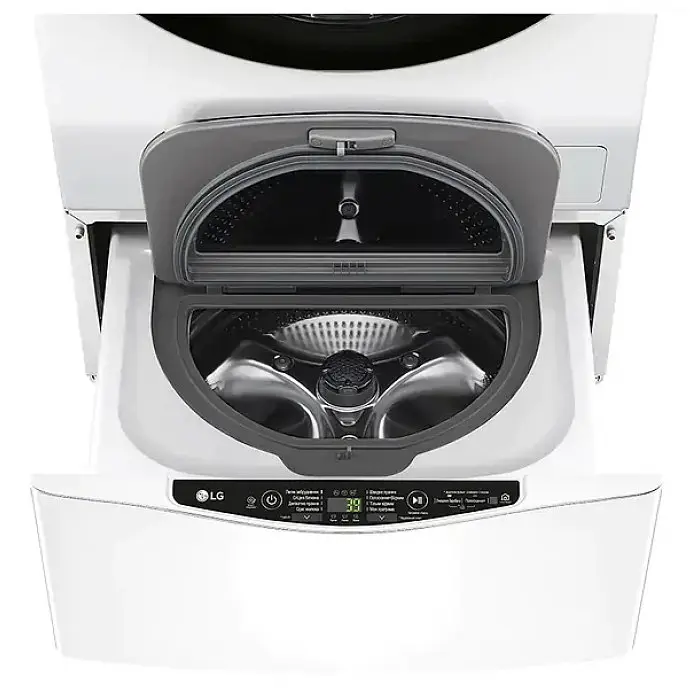 Пральна машина LG вертикальна, 2кг, 800, С, 70см, дисплей, інвертор, білий (FH8G1MINI3) - фото 3