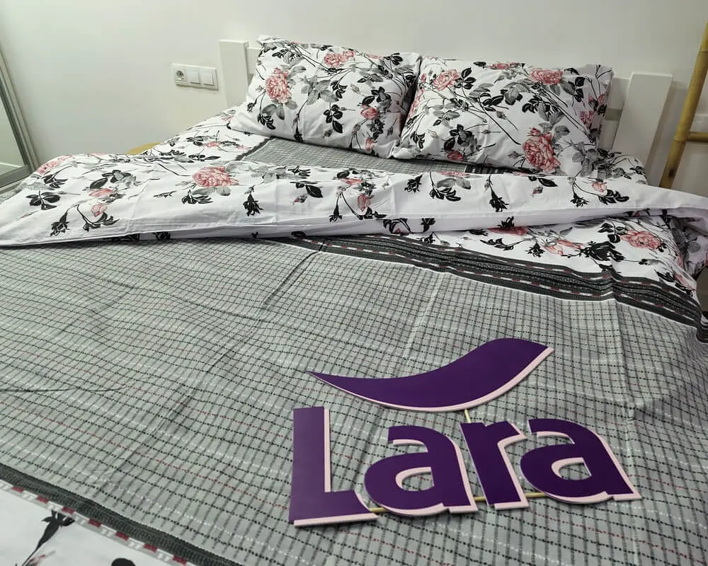 Постільна білизна LARA бязь d11278d двоспальна - фото 4