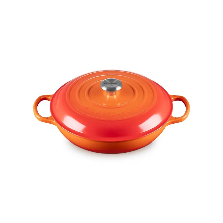 Каструля Le Creuset Signature Cast Iron Shallow Casserole 21180300902430 3.5 л 30 см оранжева - фото 2