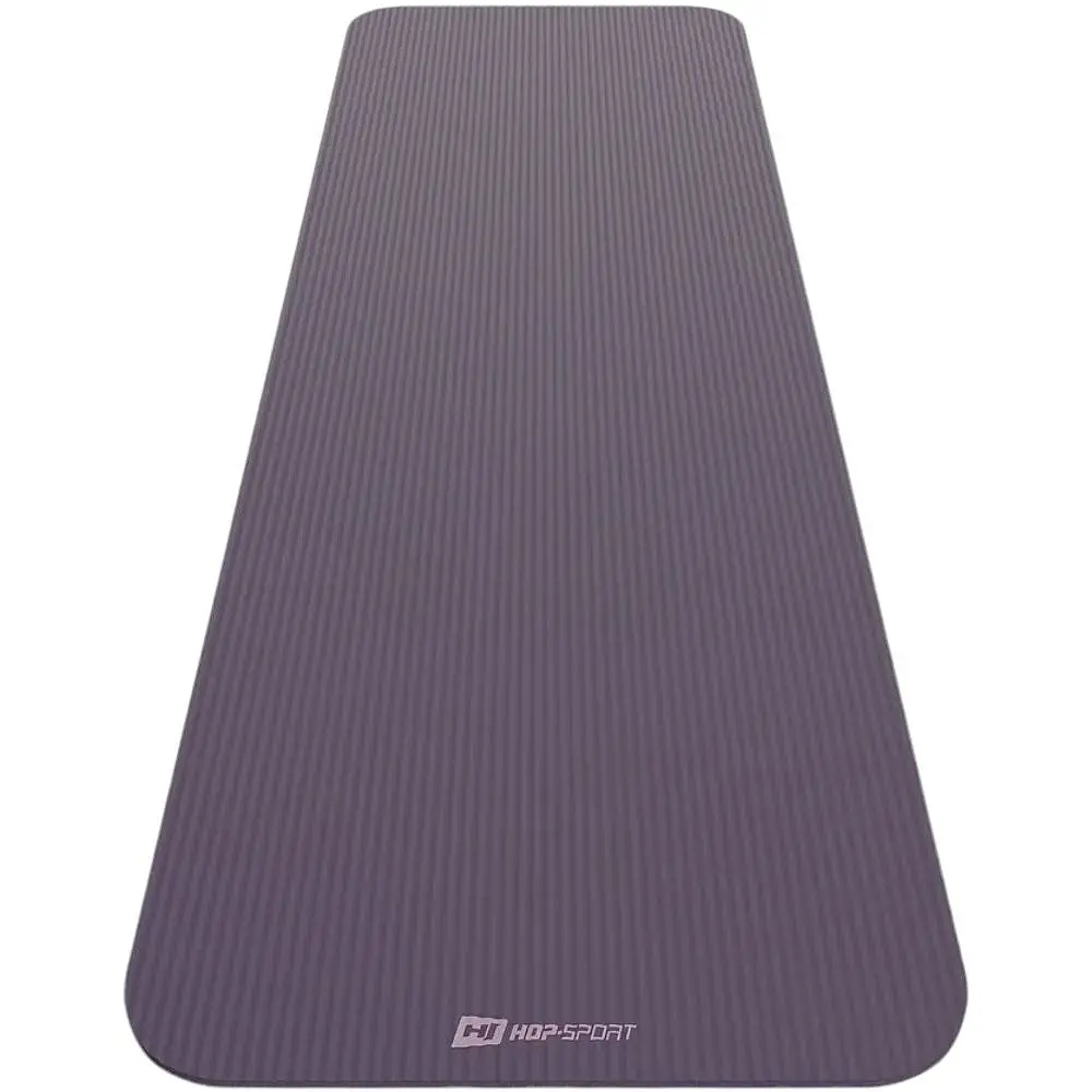 Коврик для йоги Hop-Sport HS-NB015GM NBR 1.5 см баклажановый - фото 2