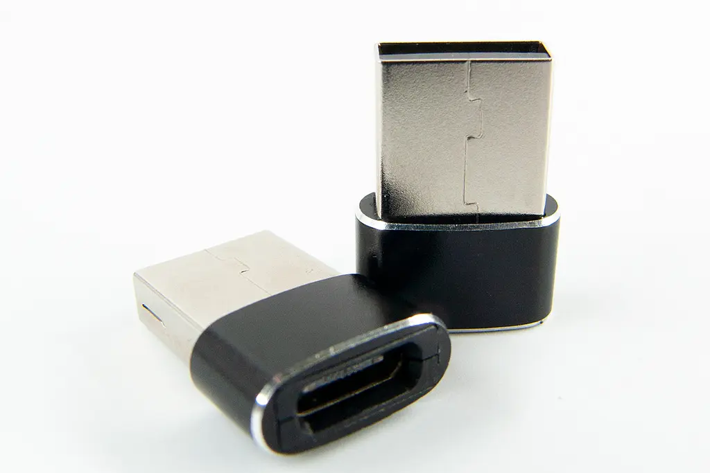 Адаптер Dengos USB-USB Type-C Чорний (ADP-021) - фото 2
