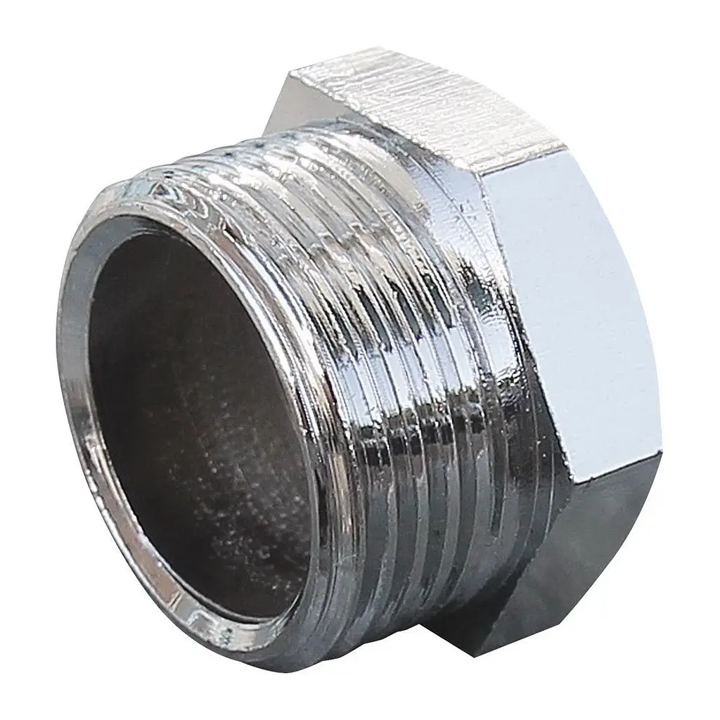 Заглушка з зовнішньою різьбою Solomon 3/4″ хром 4001 - фото 4