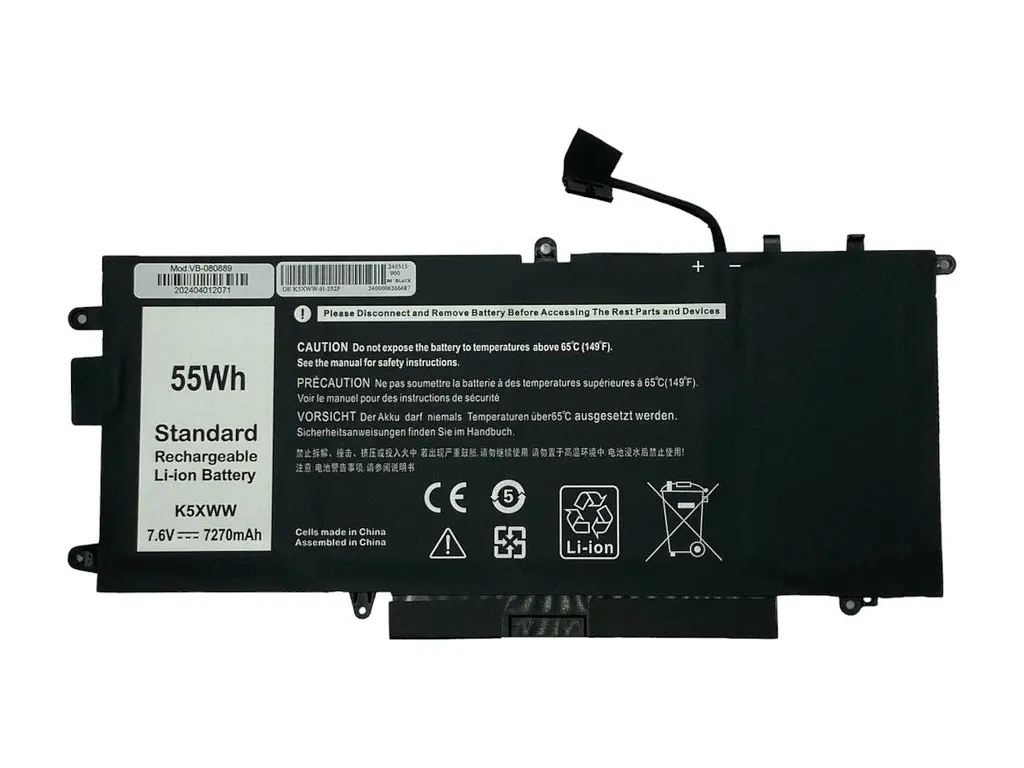Акумулятор для ноутбука Dell K5XWW Latitude 12 5289 7.6V Black 4200 mAh - фото 2