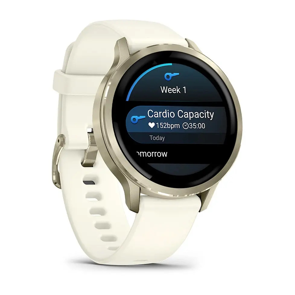 Смарт-годинник Garmin Venu 4 41mm Lunar Gold with Bone Silicone Band (010-03013-00) - фото 2