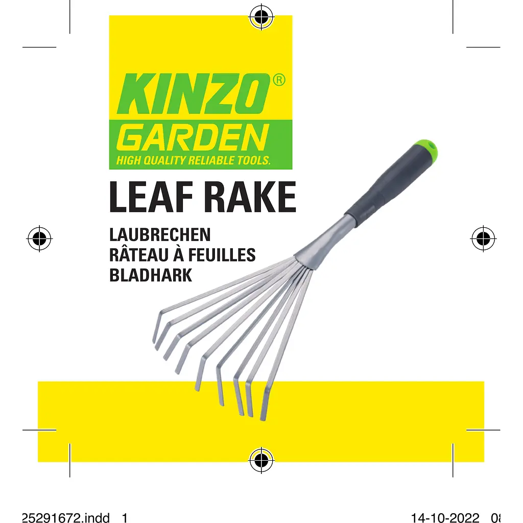 Грабли Kinzo Garden веерные 37.5 см серые - фото 4