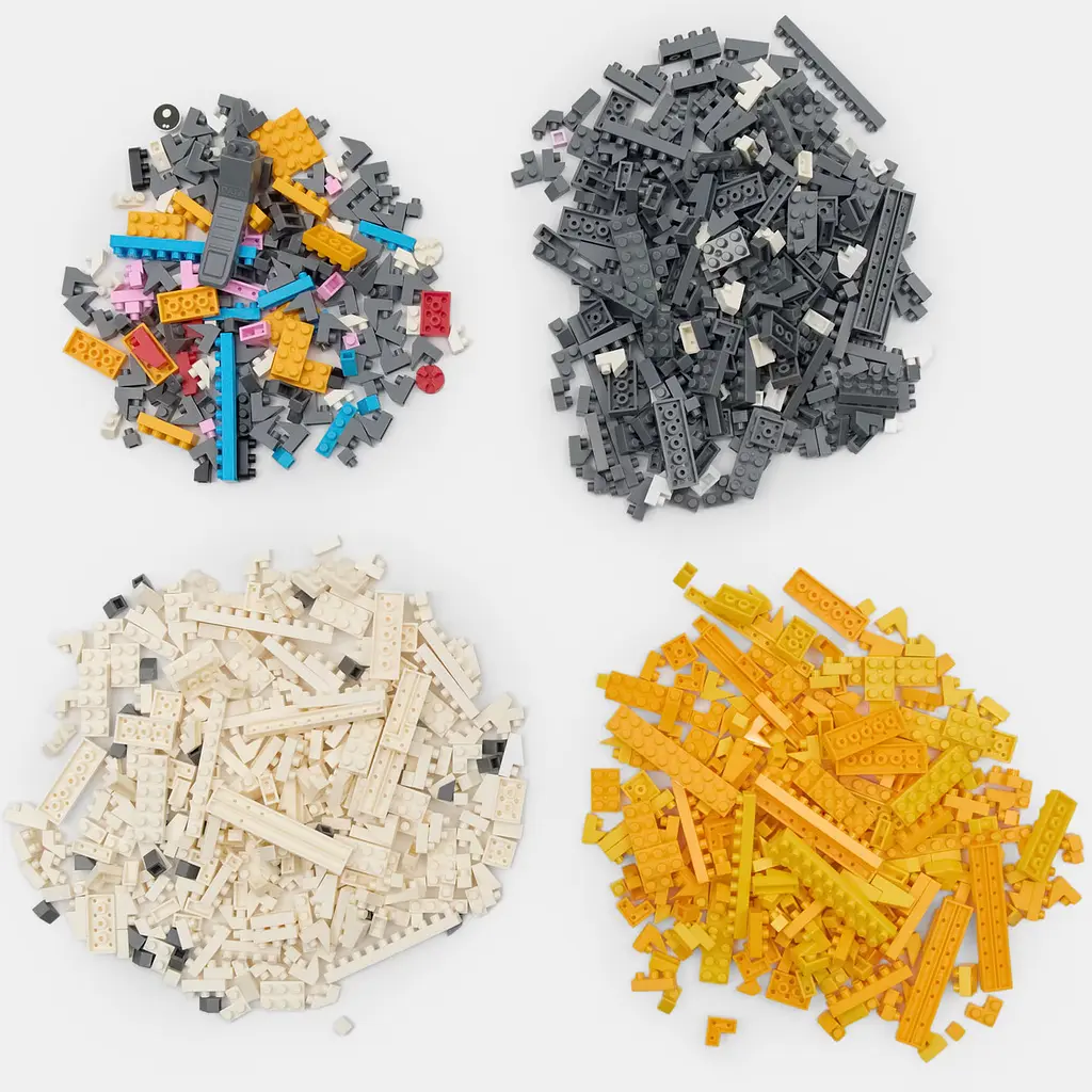 Конструктор міні-блоків Daya Хаскі 952 pcs 3D модель собаки іграшка для дітей і дорослих 8+ - фото 6